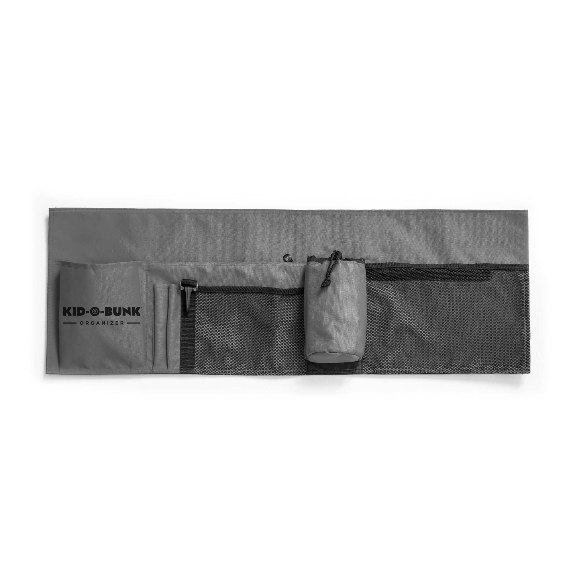 Disc-O-Bed Kid-O-Bunk Children's Side Organizer — Gray, Multiple Pockets, Model# 19808/KGRY
